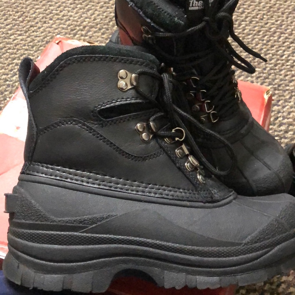 Cold weather hiking boots.
